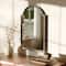 16" x 24" Scalloped Arch Wall Mirror in Black Metal Frame by Ashland®
